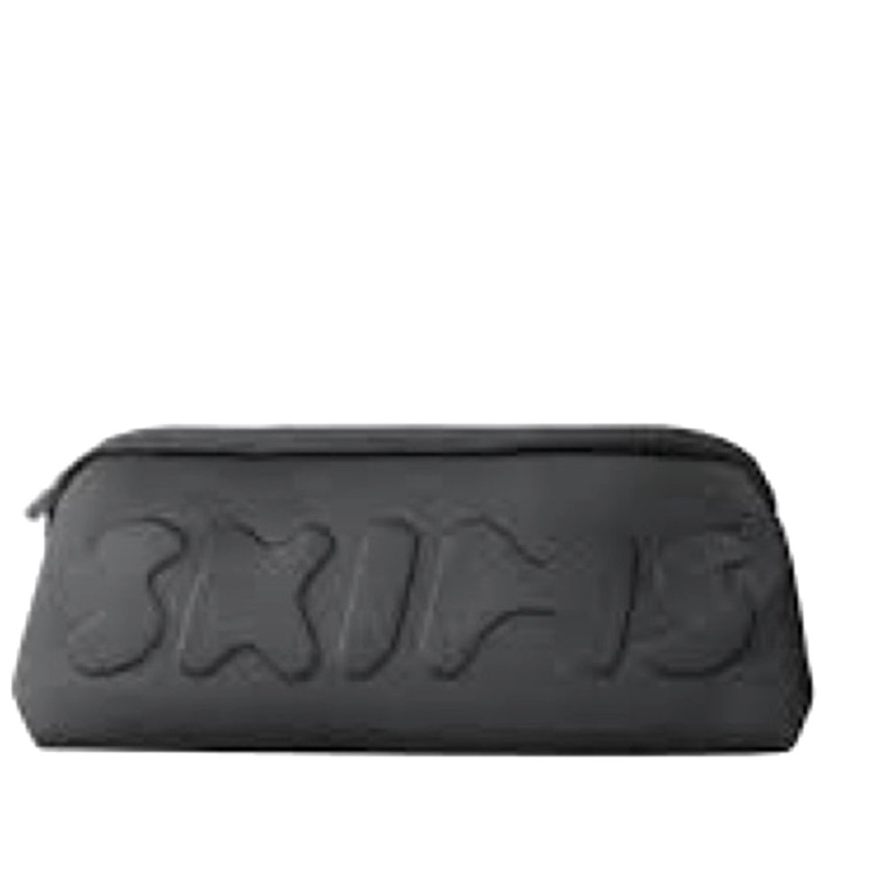 (LGF) SKIMS Neoprene‎ Black Pouch in Soot, Black, NWT